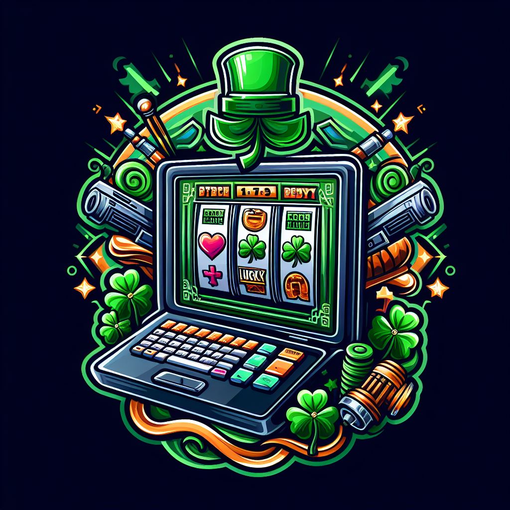 Lucky Irish cartoon style gaming machine.